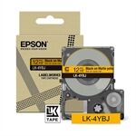 Epson LK-4YBJ cinta mate negro sobre amarillo 12mm