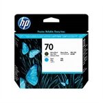 HP 70 Cabezal (C9404A) Negro mate y cian