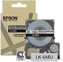 Epson LK-5ABJ cinta mate negra sobre gris claro 18mm