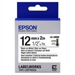 Epson LK-4WBH Cinta negro sobre blanco resistente al calor 12mm (C53S654025)