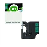 Q-Nomic 40919 (S0720740 ) cinta plástica negro sobre verde 9mm