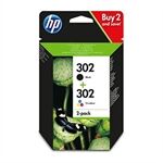 HP 302 Pack (X4D37AE) Cartucho tinta negro + color