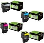 Lexmark 702X pack toners 4 colores (BK/C/MY)