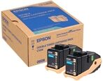 Epson S050608 Pack: 2 toner Cian (2X S050604)