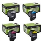 Lexmark 702H pack toners 4 colores XL (BK/C/M/Y)