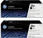 HP 36A Pack 2 toners negros