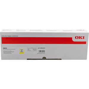 Oki C822 Toner Jaune Original 44844613