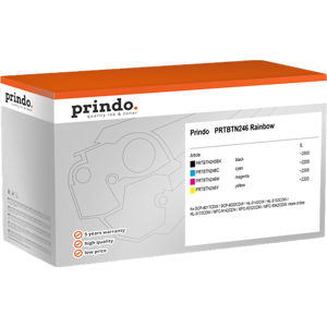 Prindo Classic Rainbow Value Pack Noir(e) / Cyan / Magenta / Jaune Original PRTBTN246