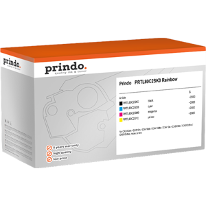 Prindo Classic Rainbow Value Pack Noir(e) / Cyan / Magenta / Jaune Original PRTL80C2SK0