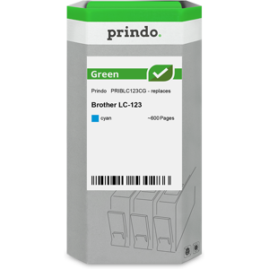 Prindo Green Cartouche d'encre Cyan Original PRIBLC123CG