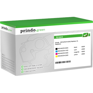 Prindo Green Rainbow Value Pack Noir(e) / Cyan / Magenta / Jaune Original PRTHPCF410XG