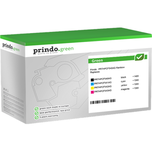 Prindo Green Rainbow Value Pack Noir(e) / Cyan / Magenta / Jaune Original PRTHPCF540AG