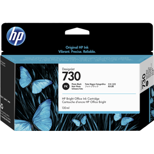 HP 730 Cartouche d'encre Noir (photo) Original P2V67A