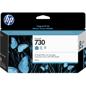 HP 730 Cartouche d'encre Cyan Original P2V62A