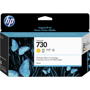 HP 730 Cartouche d'encre Jaune Original P2V64A