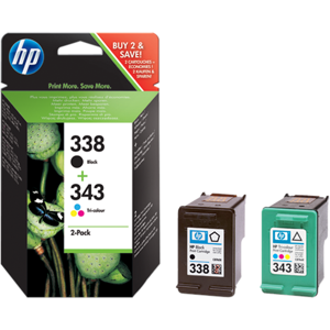 HP 338+343 Multipack Noir(e) / Plusieurs couleurs Original SD449EE MCVP