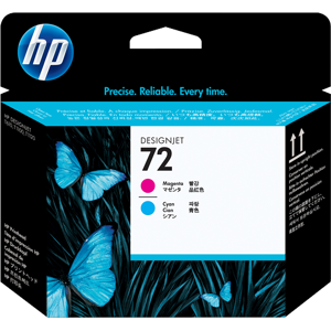 HP 72 Tête d'impression Cyan / Magenta Original C9383A