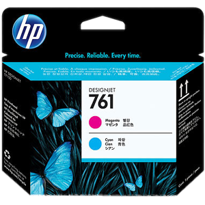 HP 761 Tête d'impression Cyan / Magenta Original CH646A