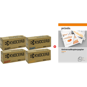 Kyocera + Prindo Universal Papier 500 Blatt Value Pack Noir(e) / Cyan / Magenta / Jaune Original TK-5280 MCVP