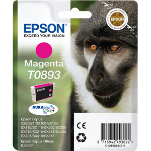 Epson T0893 Cartouche d'encre Magenta Original C13T08934011