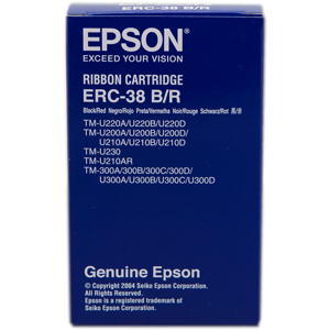 Epson ERC-38 BR Ruban encreur Noir(e) / Rouge Original C43S015376