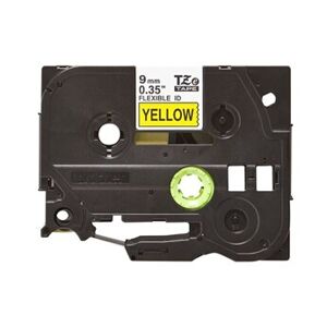 TZe-FX621 - Noir sur jaune - Rouleau (0,9 cm x 8 m) 1 cassette(s) ruban flexible - pour Brother PT-D210, D600, H110; P-Touch PT-1005, D450, H110, - Publicité