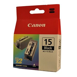 Canon Pack de 2 Cartouche Jet d'encre Originale BCI-15 Noir - Publicité