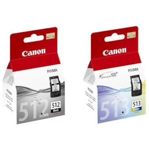 Canon Lot de 2 cartouches d'encre Noir PG512 et Couleur CL513 pour imprimante Pixma MP260 - Publicité