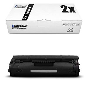 2X Eurotone Toner pour Canon Lasershot LBP 1120 remplace 1550A003 EP22 Noir Set - Publicité