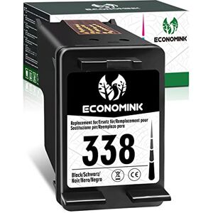 Economink 338XL Cartouche d'encre Remanufacturées pour HP 338 XL Noir pour PhotoSmart C3180 2610 C3100 2575 PSC 1510 2355 1610 OfficeJet 100 150 H470 DeskJet 5740 Imprimante (1-Pack) - Publicité