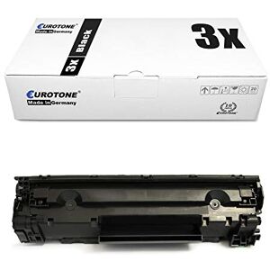 3X Eurotone Toner pour Canon I-Sensys MF 3010 remplace 3484B002 725 Noir Set 3484B002AA Noir - Publicité