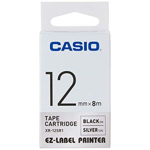 Casio Europe XR-12SR1 Ruban 12 mm (Noir sur argent) (Import Allemagne) - Publicité