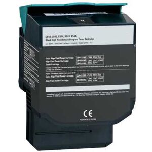 Compatible Lexmark C 544, Toner pour C544X1 - Noir