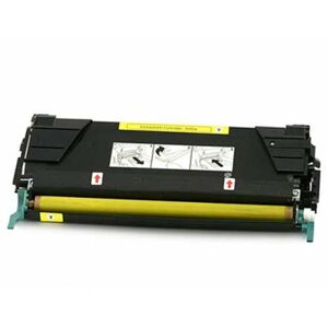 Compatible Lexmark C 532, Toner pour C5242YH HC - Jaune