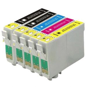Compatible Epson Numero T129 - Pomme, Pack cartouches Epson C13T12954010 - 4 couleurs