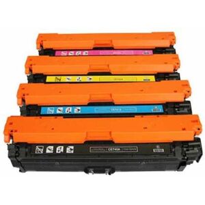 Compatible HP Color LaserJet CP5225N, Pack toners HP CE740A/CE741A/CE742A/CE743A - 4 couleurs