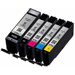 Compatible Canon PIXMA TS8000 SERIES, Pack cartouches pour 570XL+571XL - 5 couleurs