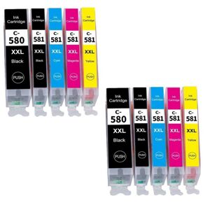 Compatible Canon PIXMA TS8220, Pack cartouches pour 1998C005 - 5 couleurs - Publicité