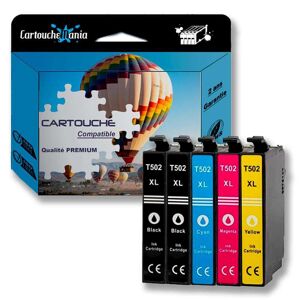Compatible Epson Numero 502 / 502XL - Jumelles, Pack cartouches pour C13T02W64010 - 4 couleurs