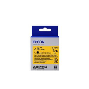 Epson LK-6YBA14 - Thermorétrécissant (HST) - Noir sur Jaune - Diam. 14mmx2.5m Marron - Publicité