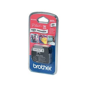 Brother M-Tape M-K521 cassette de ruban, Largeur de - Lot de 2 Rouge