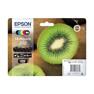 Epson 202 Pack de 5 Cartouches d'encre d'origine - C13T02E74010