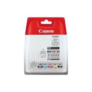 Canon PGI580/CLI581 Pack de 5 cartouches d'encre ORIGINALE - 2078C005