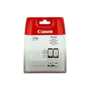 Canon PG545 Noir + CL546 Couleur Pack de cartouches d'encre ORIGINALE - 8287B005