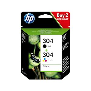 HP 304 Noir + Couleur Pack de 2 Cartouches d'encre ORIGINALE - 3JB05AE - Publicité