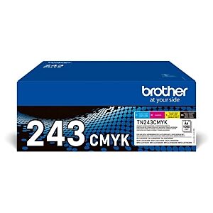 Brother TN243 Toner original - Pack Noir + Couleurs - Publicité