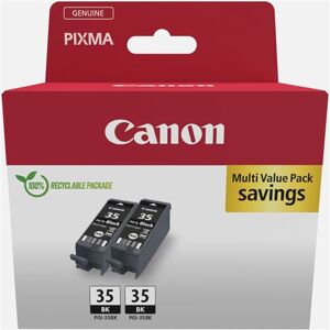 Pack de 2 cartouches d'encre Canon PGI-35 Noir noir - Publicité