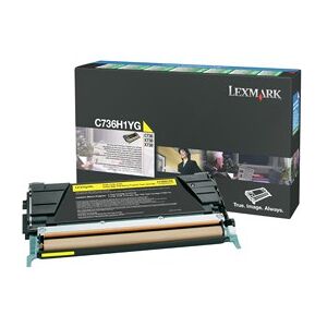 Lexmark Cartouche Toner C73X Jaune 10 000 pages LRP