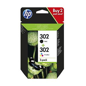 HP Pack Cartouches Noire + Couleurs 302 - X4D37AE - Publicité