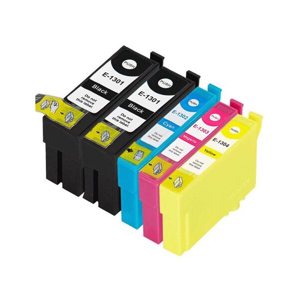 Compatible Epson Stylus Office BX535WD, Pack cartouches pour C13T13064010 - 4 couleurs